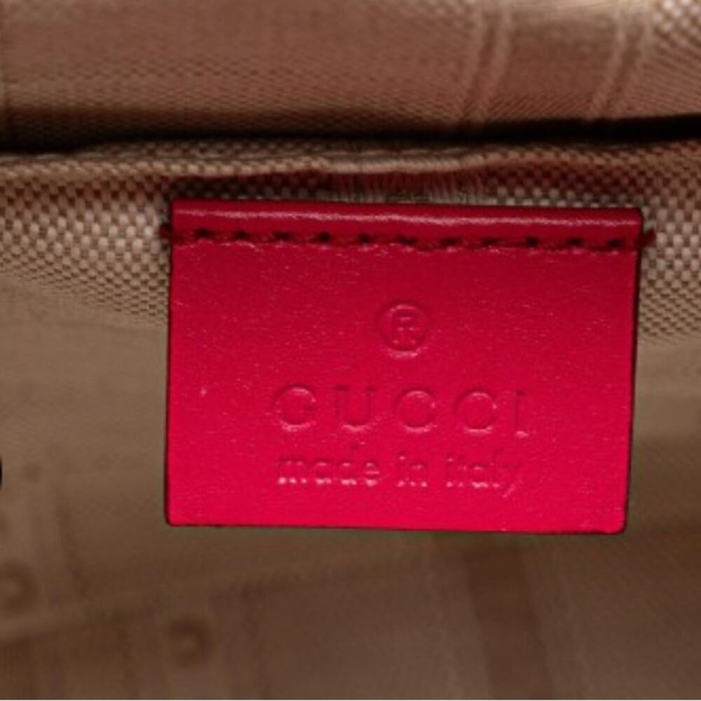 Gucci Diamente Pink Calfskin Leather Bucket Bag - Picture 7 of 7